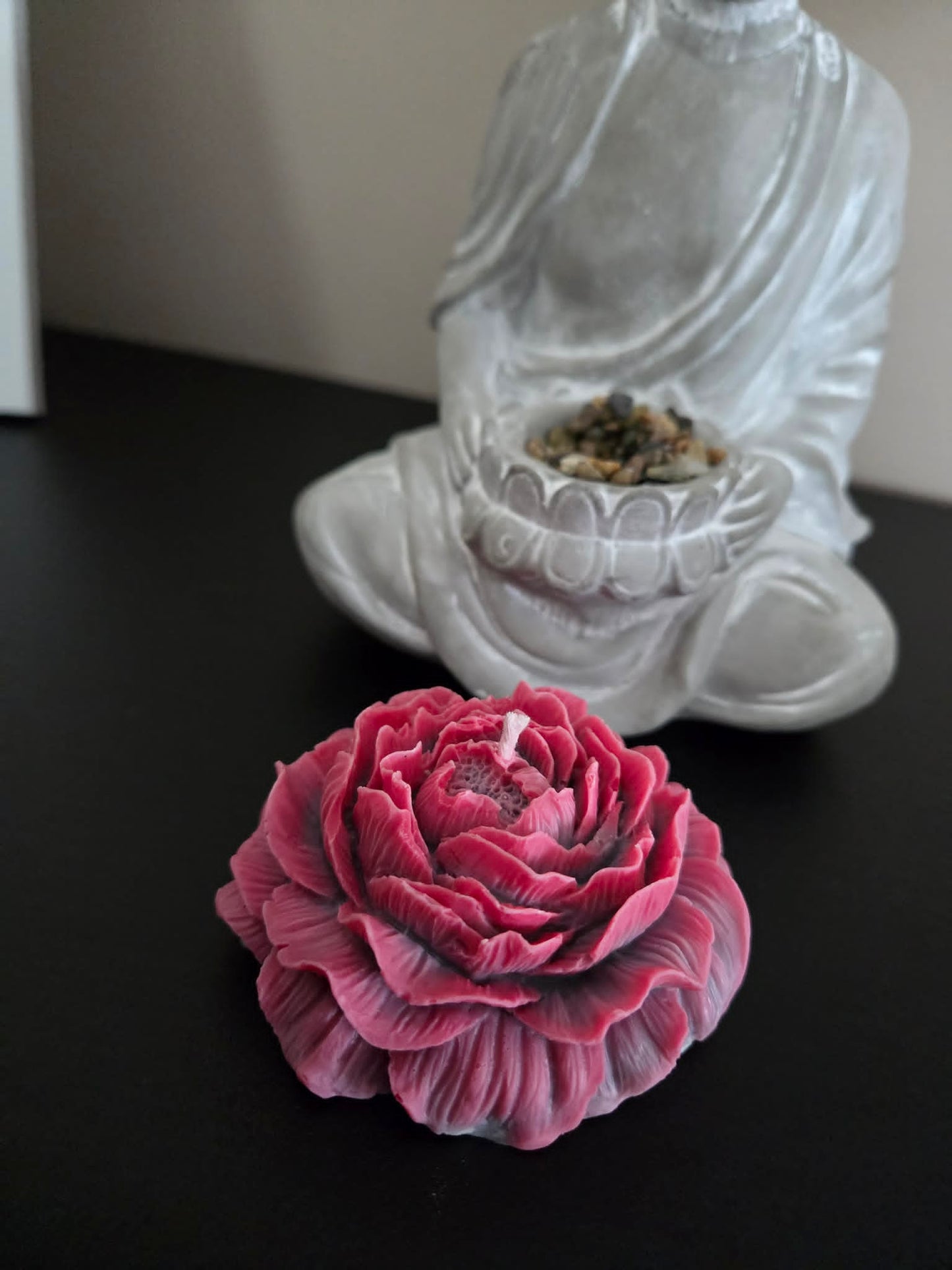Bougie pivoine Fleur de coton
