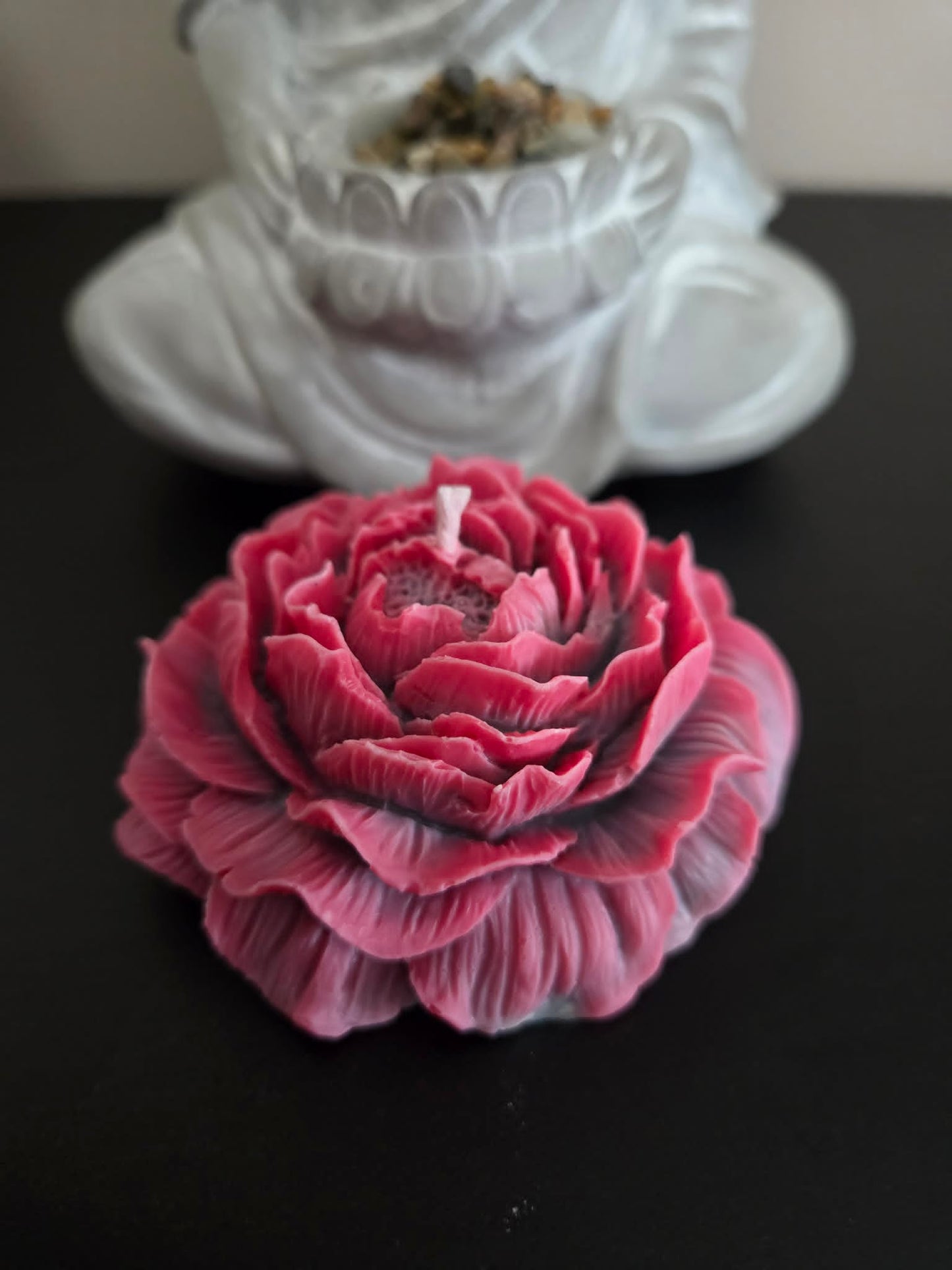 Bougie pivoine Fleur de coton